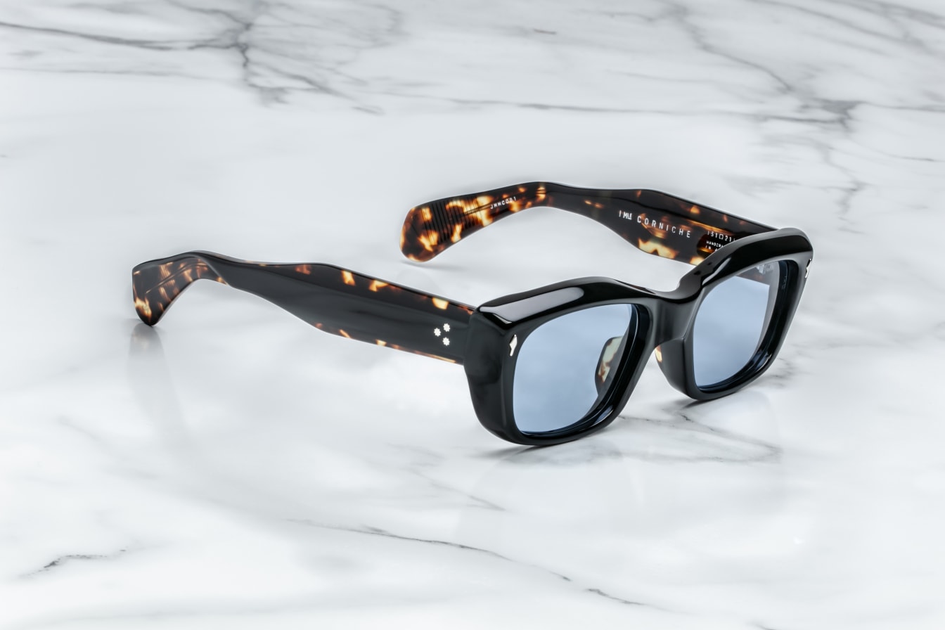 Corniche_Noir_3-4_Cropped_5377x3585_cvtuhc.jpg Jacques Marie Mage Corniche Sunglasses - Noir - Image 2