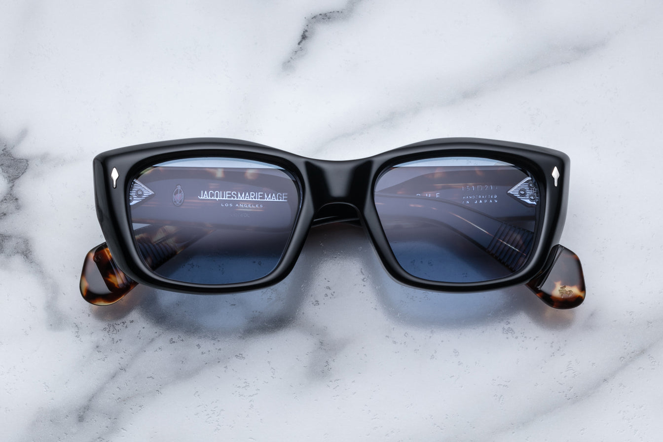 Corniche_Noir_Front_Cropped_5377x3585_28630658-d0cd-4056-a3b7-438e774b9a5f.jpg Jacques Marie Mage Corniche Sunglasses - Noir - Image 1