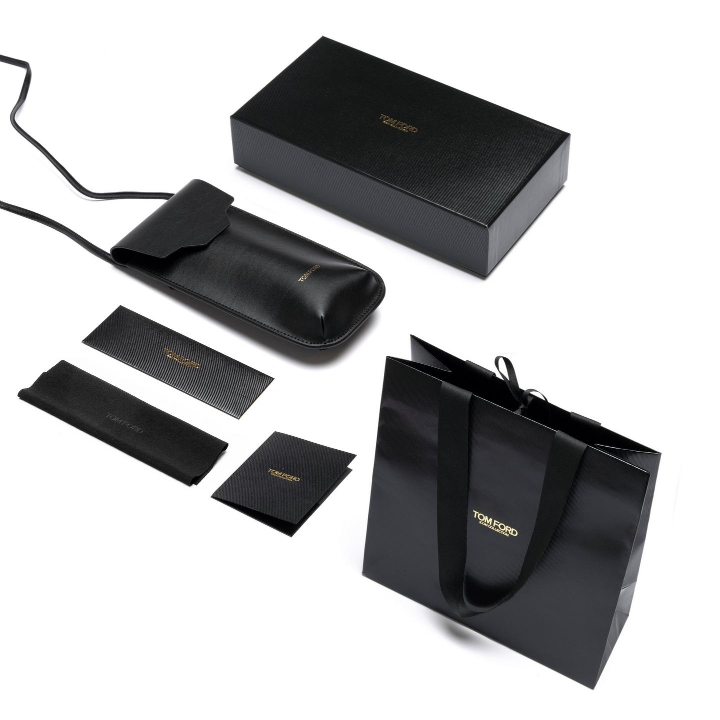 FT1200_01N_53MM_PACKAGING Tom Ford 1203 Icon Collection Sunglasses - 01A - Image 3