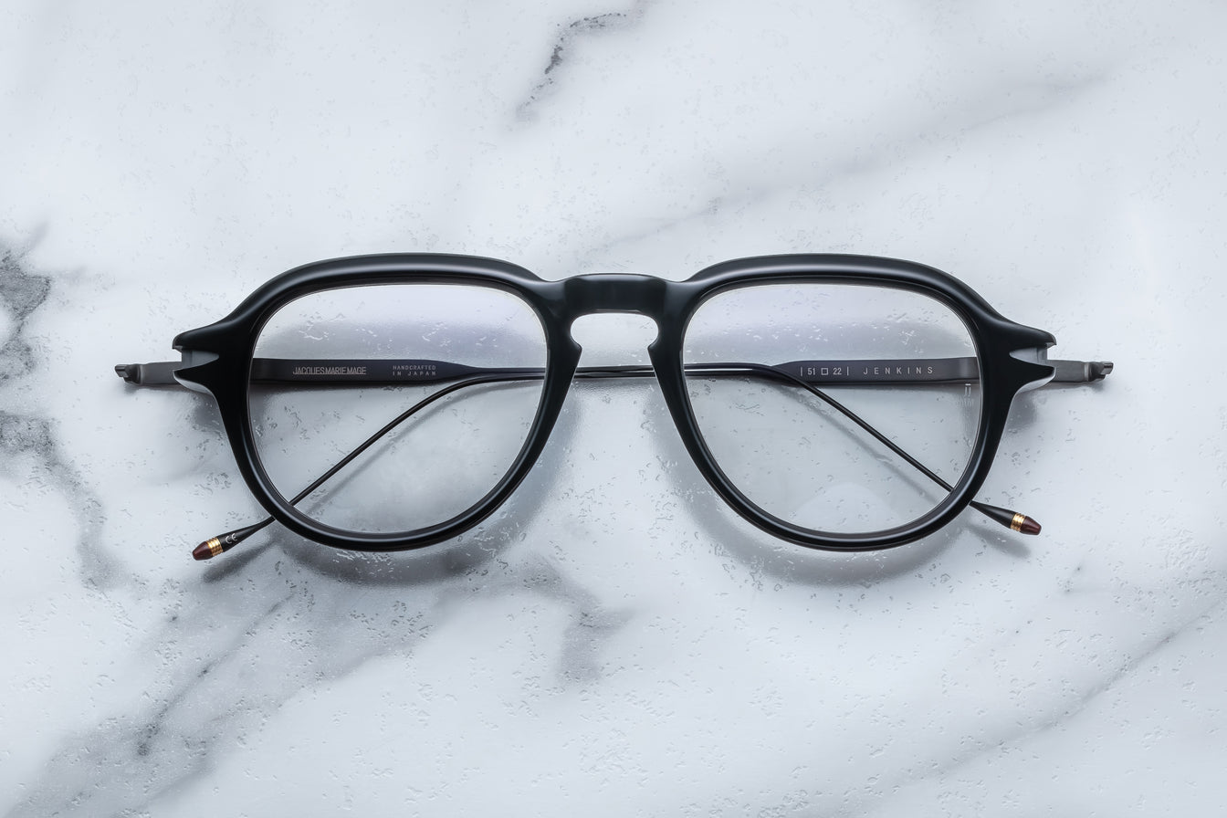 Jenkins_Black_RX_Front-Cropped_5377x3585_1cb487d7-5e11-422a-8677-0d5e98e3b436 Jacques Marie Mage Jenkins Optical for Men - Black - Image 1