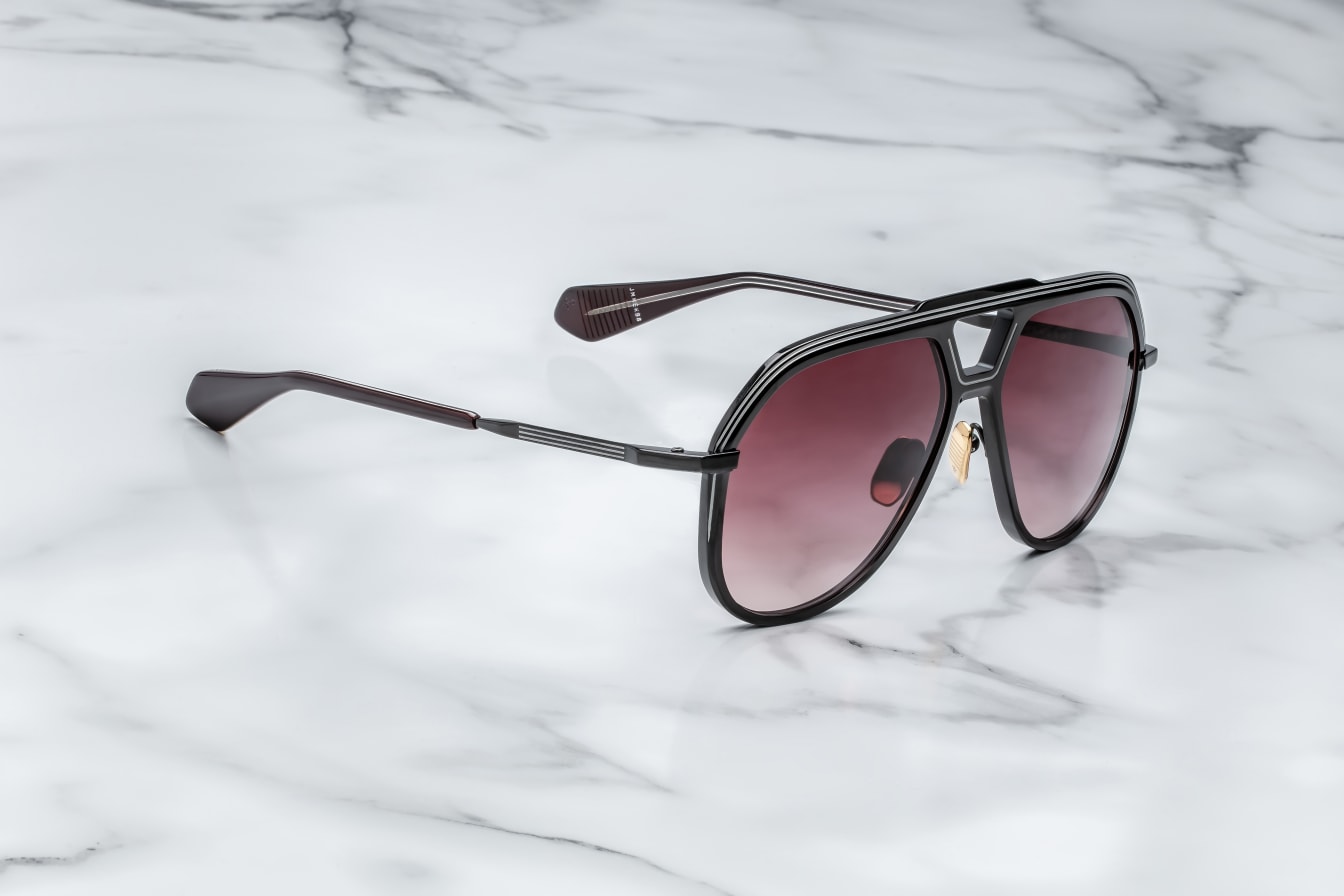 Lockheed_Black_3-4-Cropped_5377x3585_tajdyg Jacques Marie Mage Lockheed Sunglasses - Black - Image 2