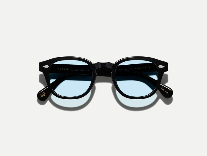 lemtosh-black-color-bel-air-blue-pos-2_700x Moscot Lemtosh Black Sunglasses with Customs Made Tints - Bel Air Blue - Image 1