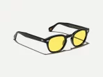 Moscot Lemtosh Black Sunglasses with Customs Made Tints - Mellow Yellow - Image 2