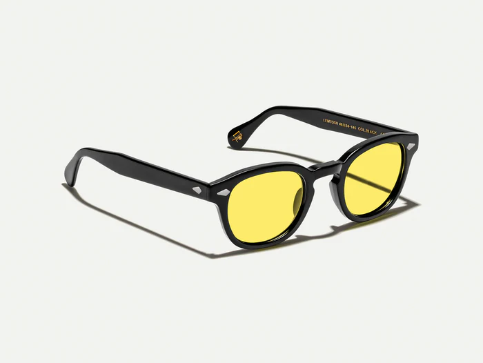 lemtosh-black-color-mellow-yellow-pos-1_700x Moscot Lemtosh Black Sunglasses with Customs Made Tints - Mellow Yellow - Image 2