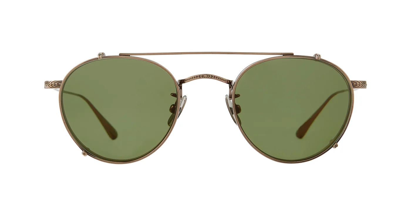 Clip_William_5073_ATG_GRN_1_1400x Garrett Leight William Clip- Antique Gold/Green - Image 1