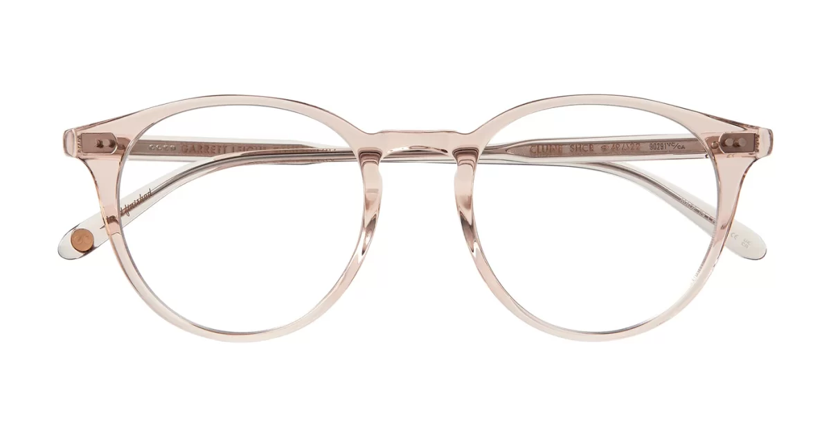 Garrett Leight Clune Optical Glasses for Women - Shell Crystal - Image 4