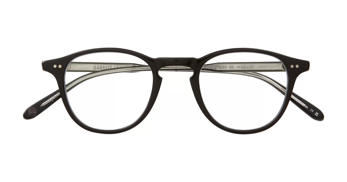 Garrett Leight Hampton Optical Glasses - Black - Image 3