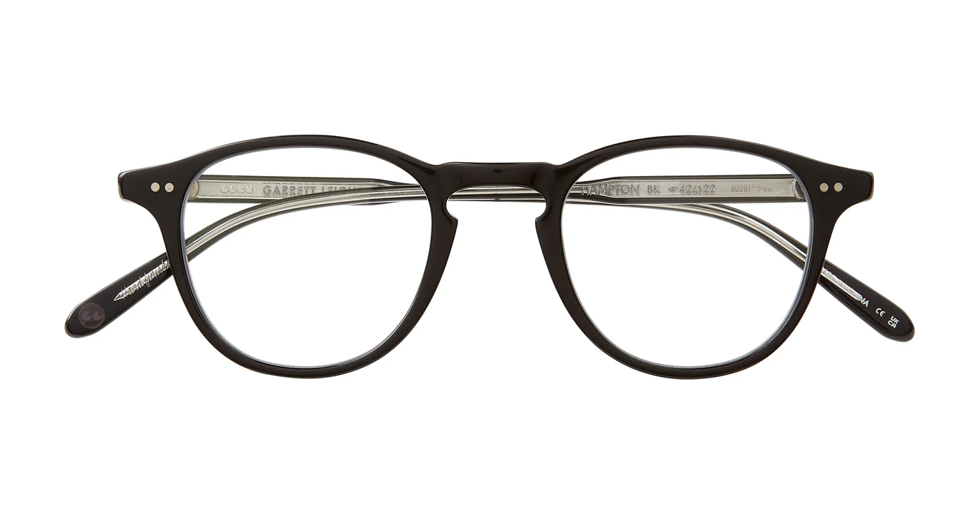 Optical_Hampton_1001_BK_4_1400x (1) Garrett Leight Hampton Optical Glasses - Black - Image 3