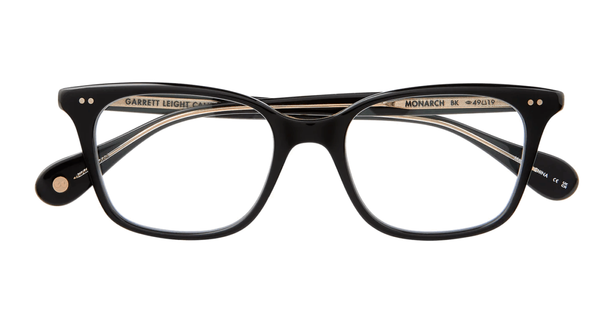 Garrett Leight Monarch Optical Glasses for Women - Black - Image 2