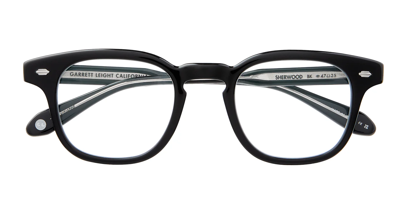 Optical_Sherwood_1154_BK_4_1400x Garrett Leight Sherwood Optical Glasses - Black - Image 1