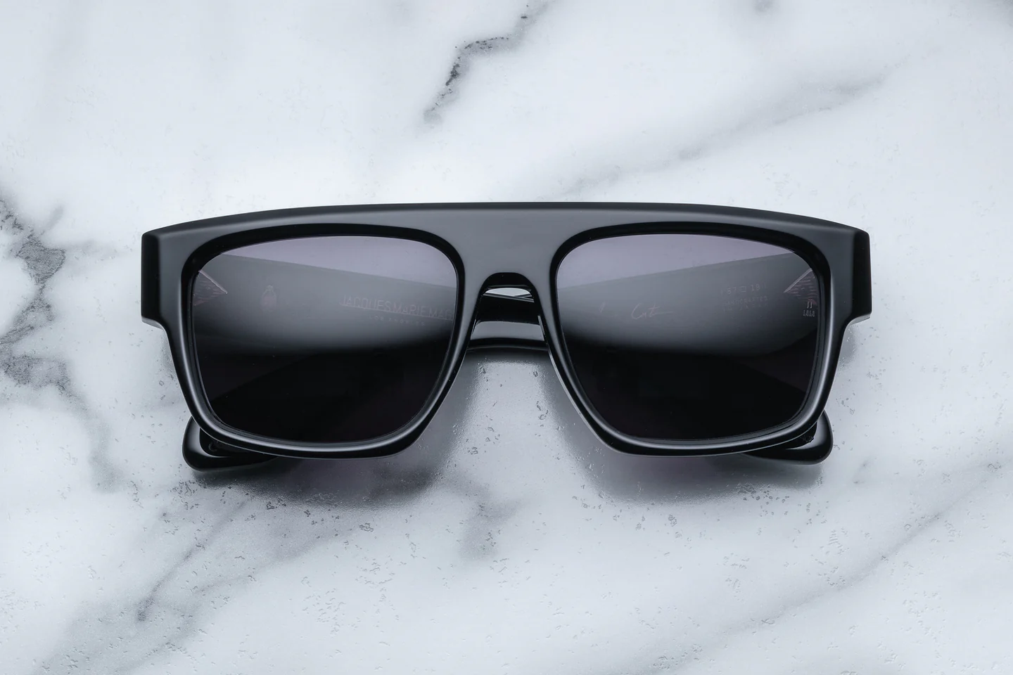 Ritz_Noir_Front_Cropped_5377x3585_9867b97e-a2f5-40bf-ba19-eee70ff6940e Jacques Marie Mage Ritz Sunglasses for Men by George Cortina - Noir - Image 1