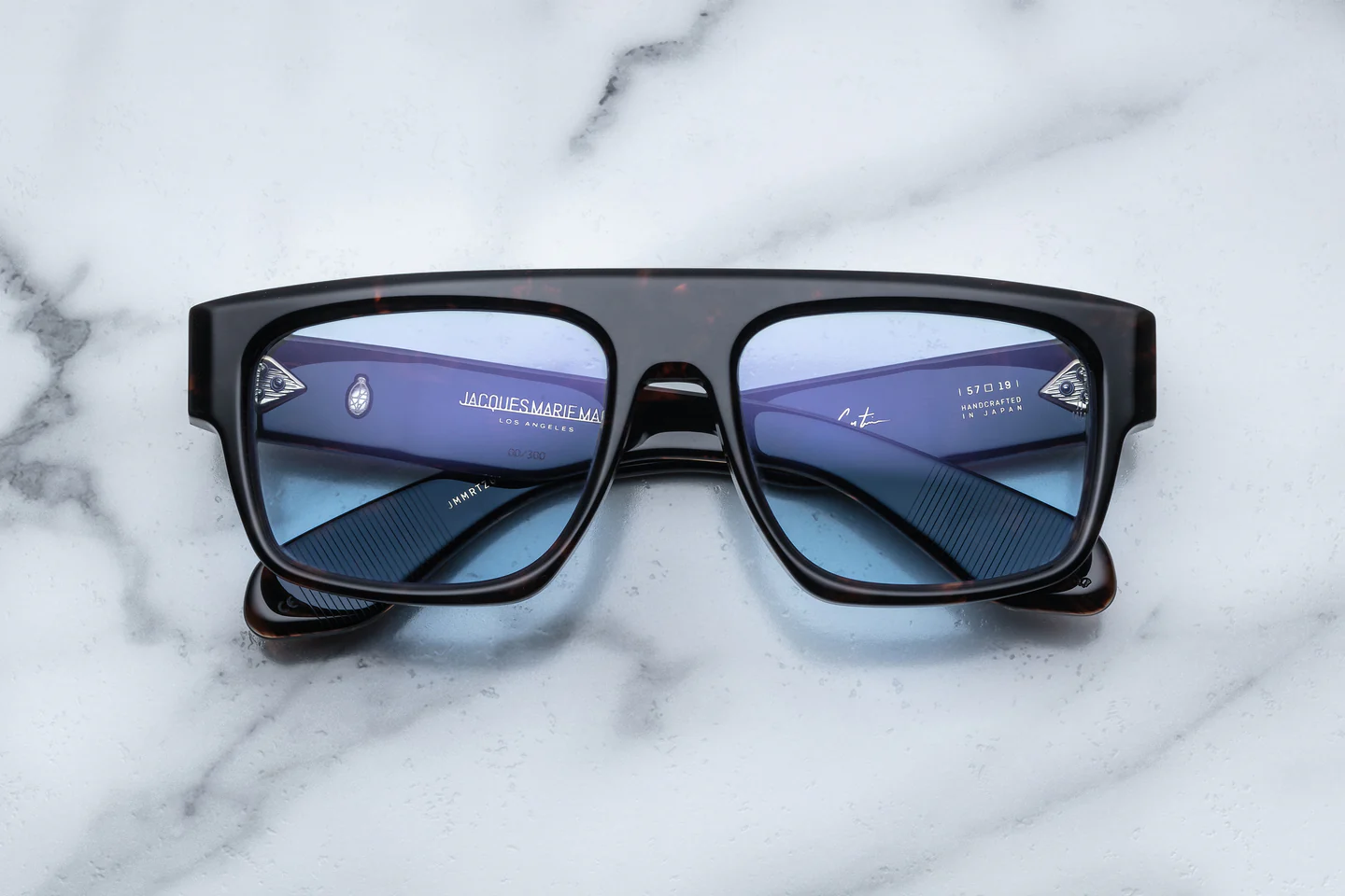 Ritz_Tortoise_Front_Cropped_5377x3585_eabd67d2-9a33-40c0-8dbc-e520596e9918 Jacques Marie Mage Ritz Sunglasses for Men by George Cortina - Tortoise - Image 1