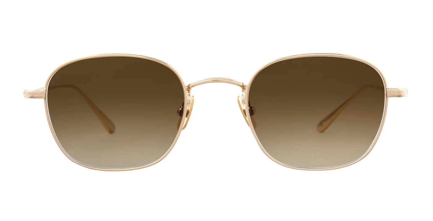 Sunglasses_CascadeM_4068_G_PALG_1_1400x Garrett Leight Cascade M Sun - Gold/Pure Almond Gradient - Image 1