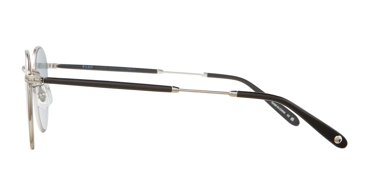 Sunglasses_Wilson-M_4005_SV-BK-SFPBS_3_1400x Garrett Leight Wilson M Sun - Silver-Black/Semi-Flat Pure Blue Smoke - Image 3