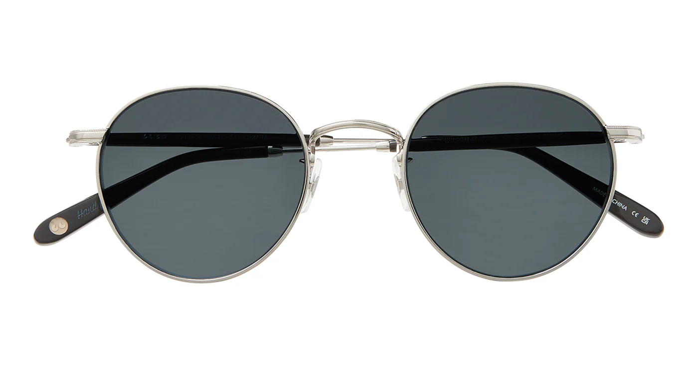 Sunglasses_Wilson-M_4005_SV-BK-SFPBS_5_1400x Garrett Leight Wilson M Sun - Silver-Black/Semi-Flat Pure Blue Smoke - Image 5