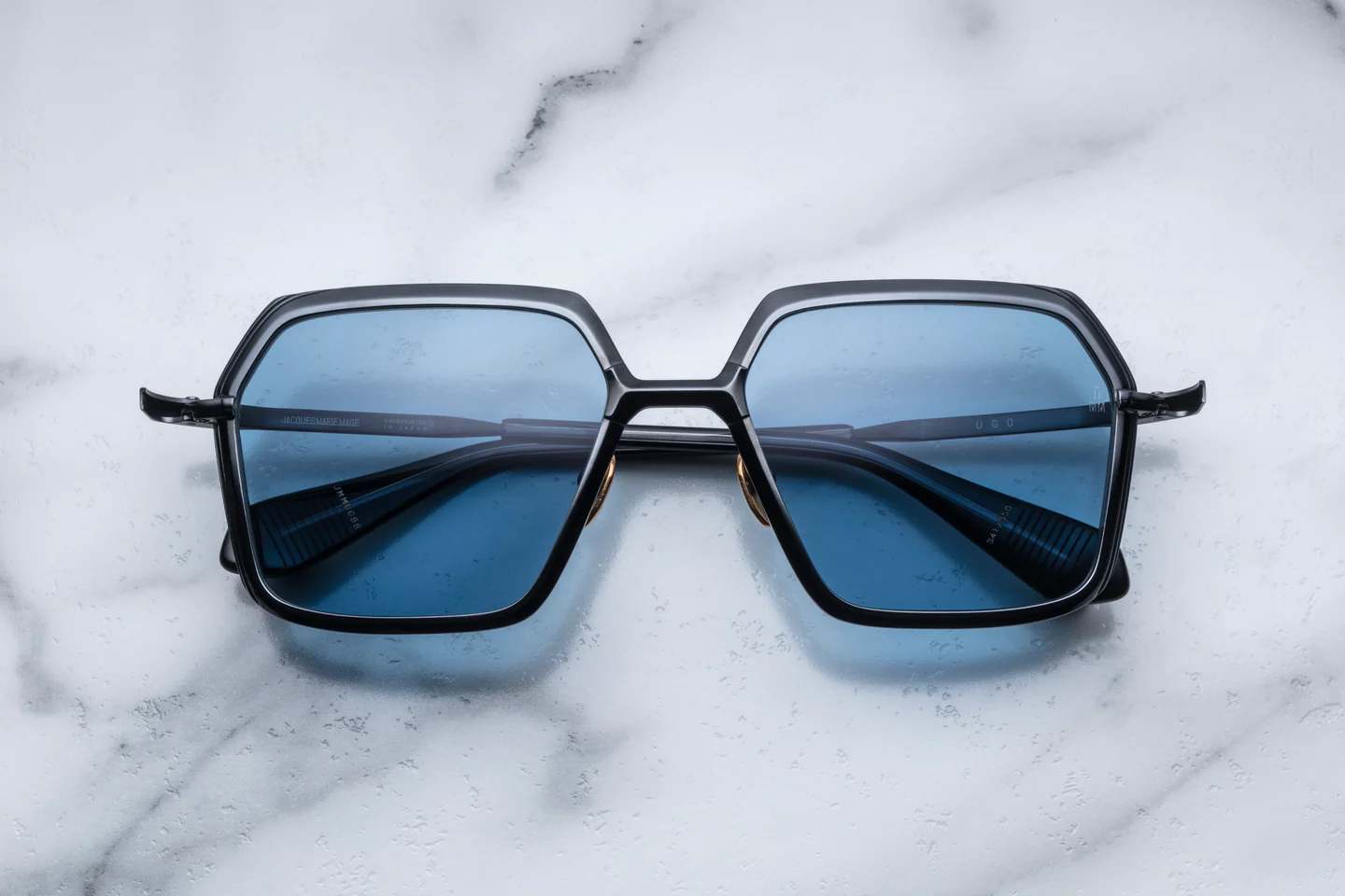 Ugo_Black_Front Jacques Marie Mage Ugo Sunglasses - Black - Image 1