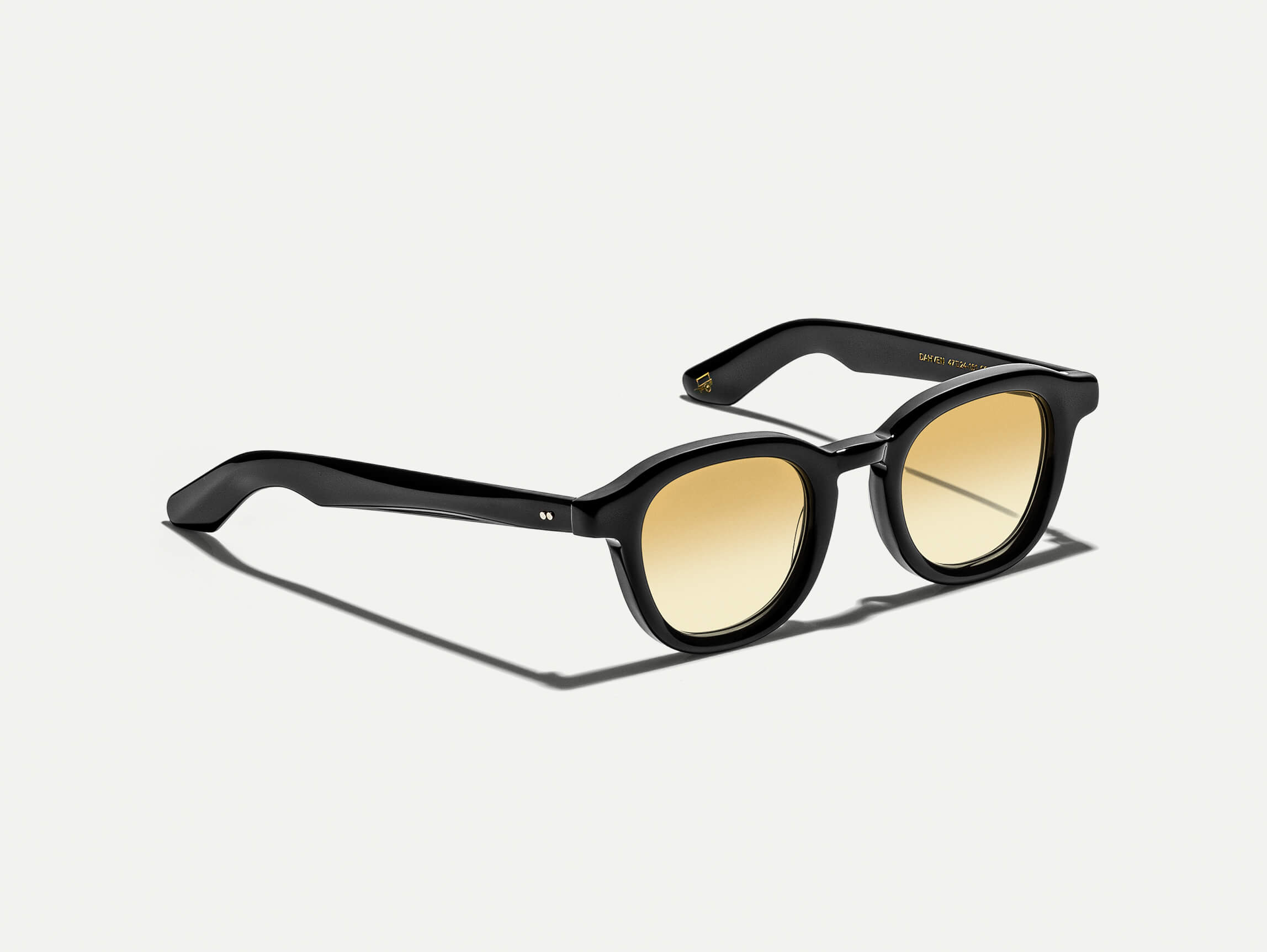dahven-cmt-color-chestnut-fade-pos-1 Moscot Dahven black Sunglasses with custom made tints -chestnut fade 47 - Image 2