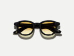 Moscot Dahven black Sunglasses with custom made tints -chestnut fade 47