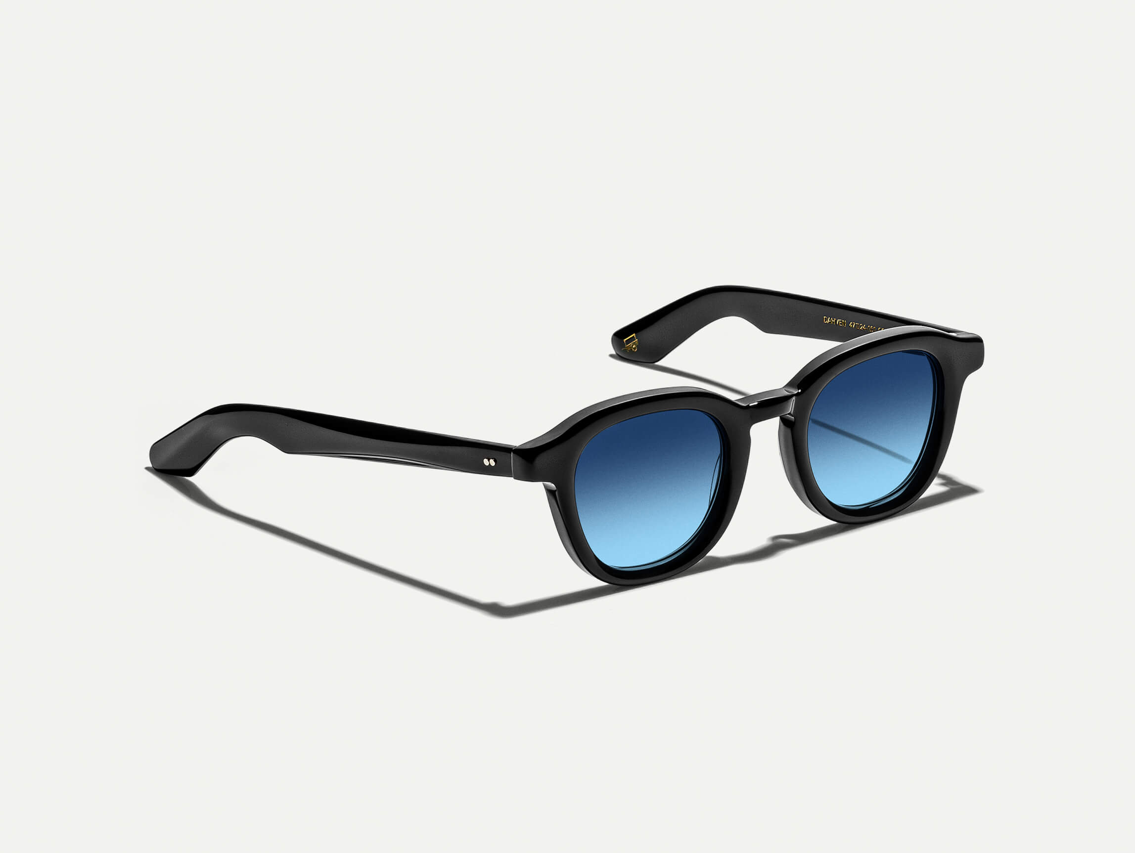 dahven-cmt-color-denim-blue-pos-1 Moscot Dahven Black Sunglasses with custom made tints - denim blue 44 - Image 2