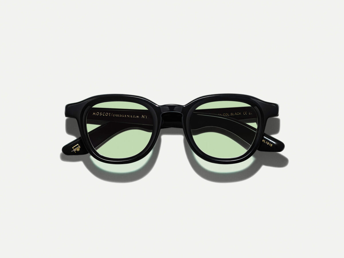 Moscot Dahven Black Sunglasses with custom made tints -limelight 47 - Image 1