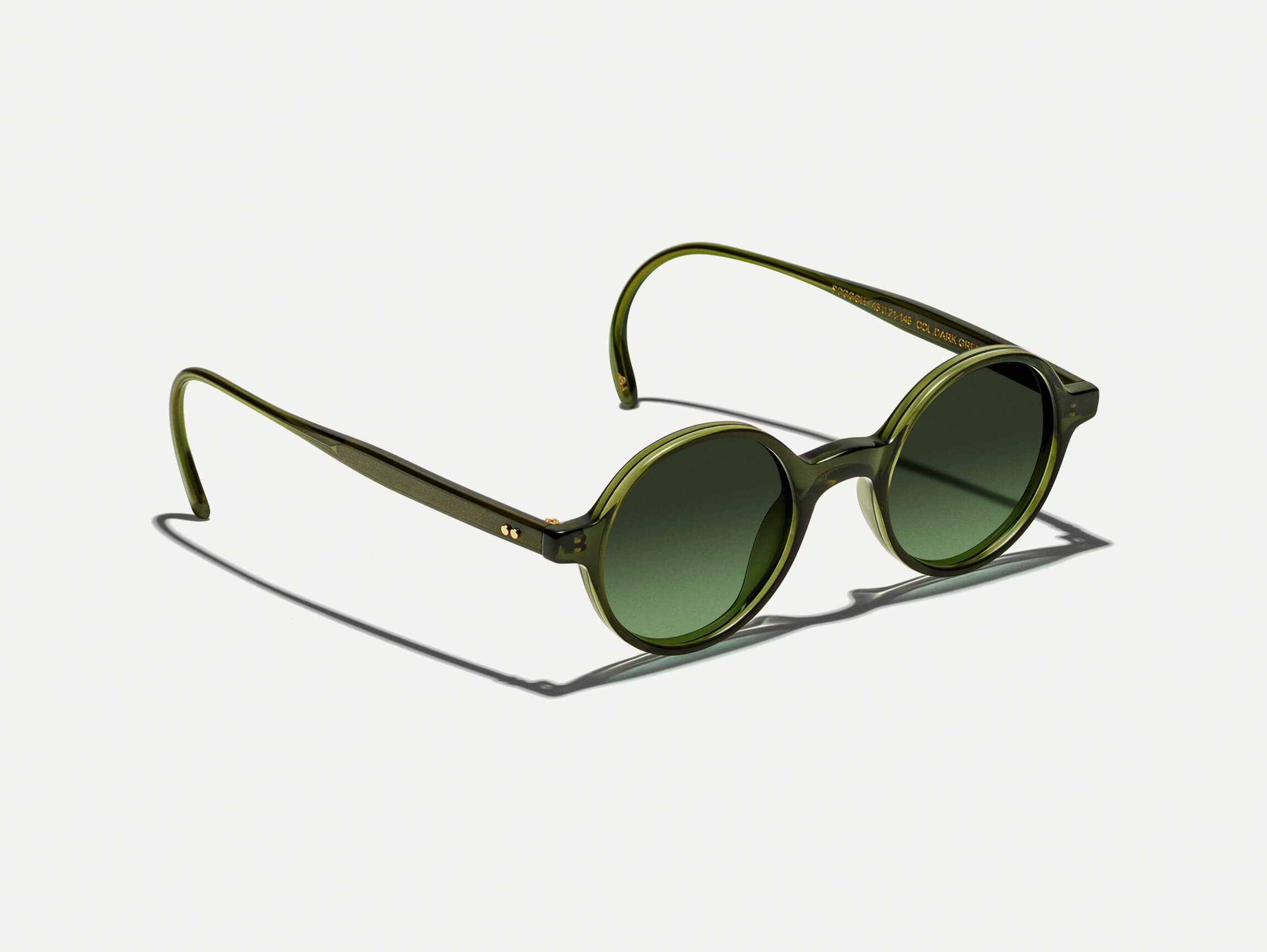 scooch-sun-color-dark-green-pos-1 Moscot Scooch Sunglasses - Dark Green 46 - Image 2