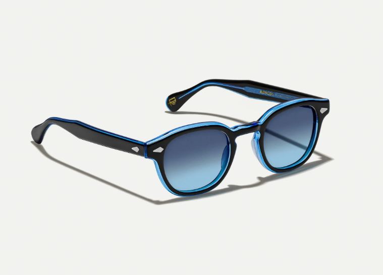 side 2 Moscot Lemtosh 110 blue Sunglasses - denim blue 46 - Image 2