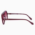 Valley Bang Bang Sunglasses - in Burgundy w. Gold Metal / Rose Gradient Lens - Image 3