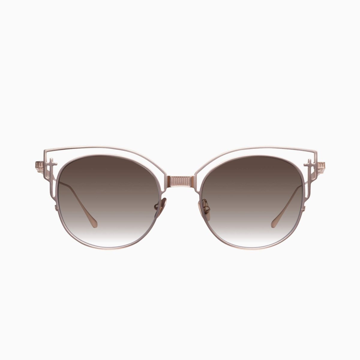 Valley A Dead Coffin Club III Sunglasses - in Matte Bronze Japanese Titanium / Brown Gradient Lens - Image 1