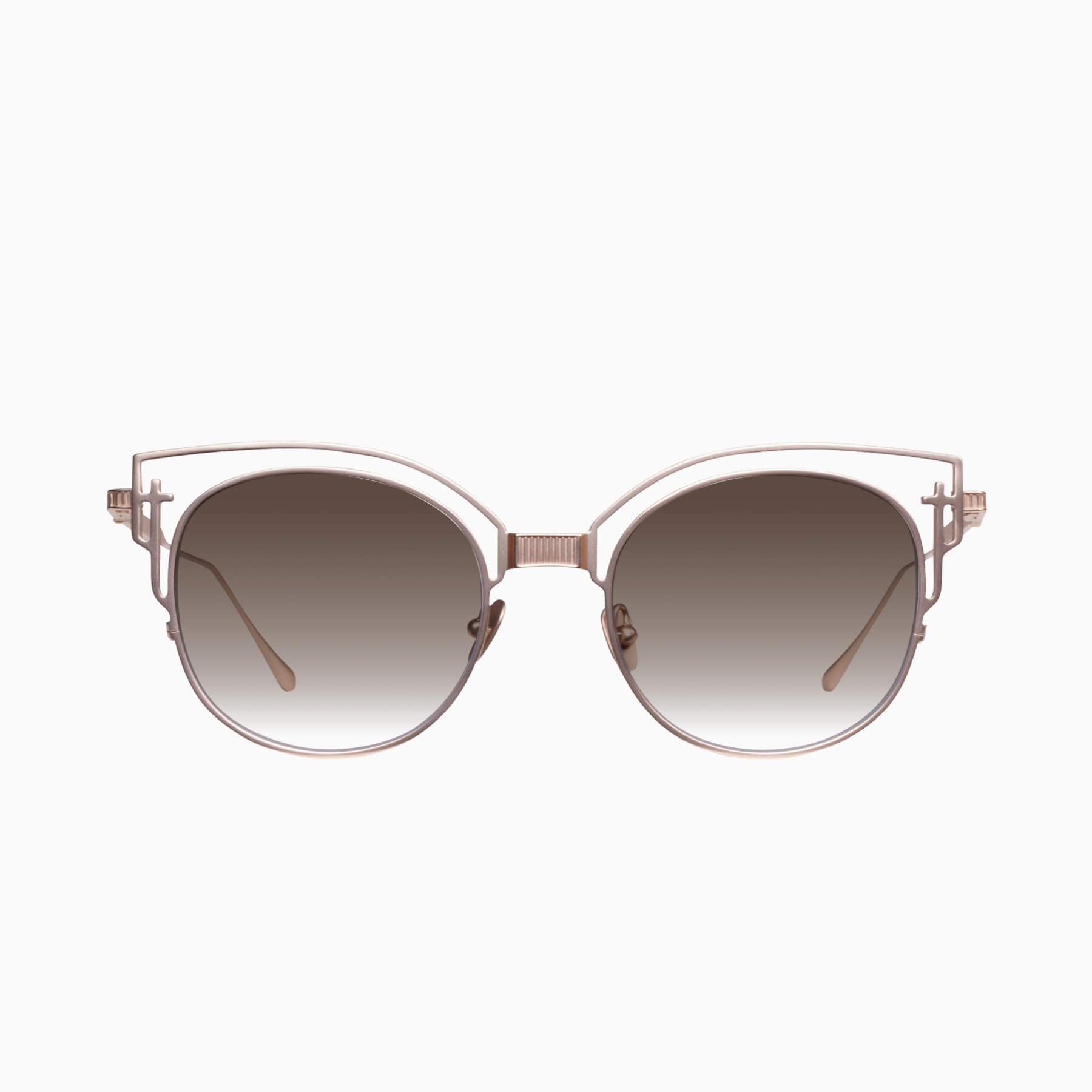 5caa5190-056f-4353-a76b-22704e96f39c Valley A Dead Coffin Club III Sunglasses - in Matte Bronze Japanese Titanium / Brown Gradient Lens - Image 1