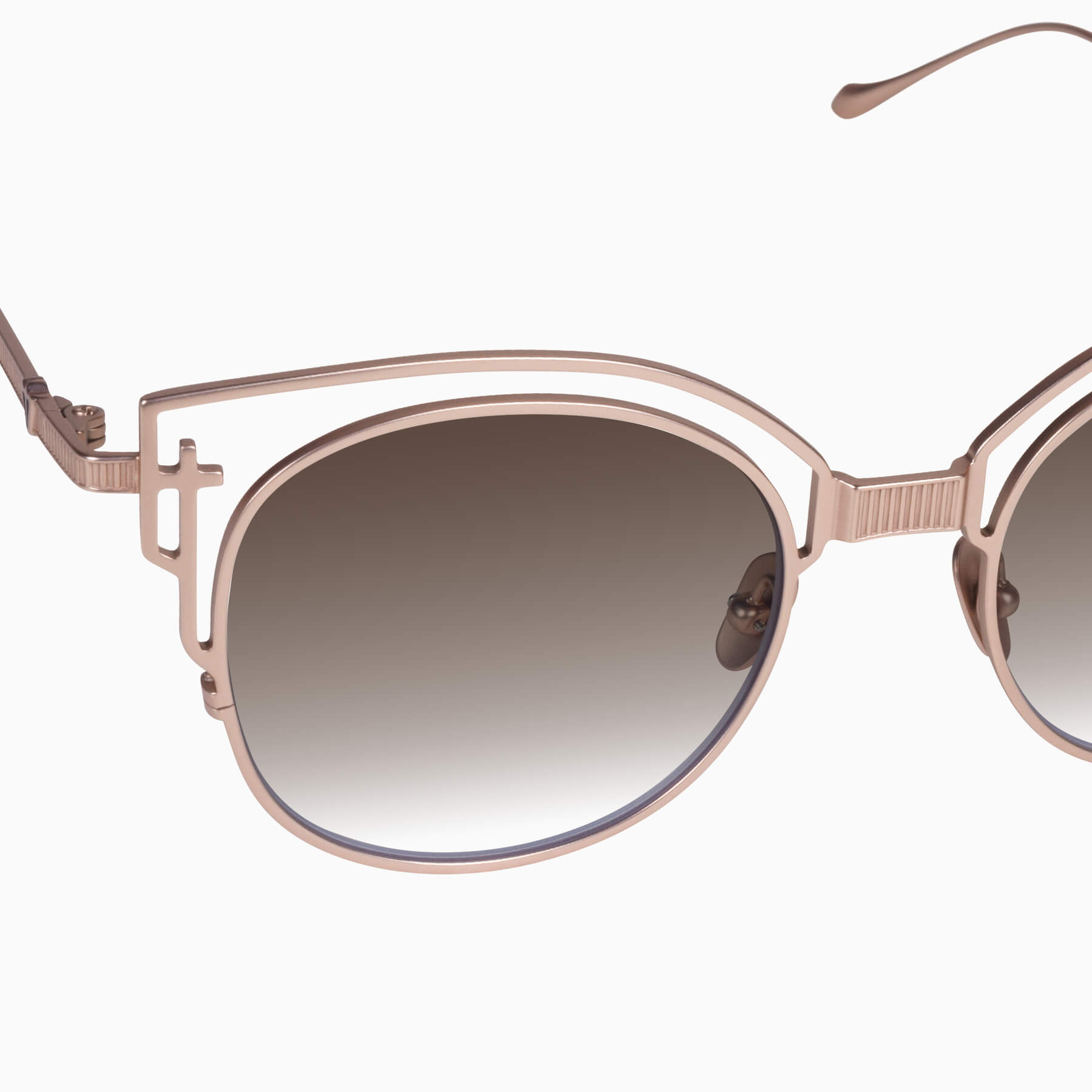 78c8156f-2d88-4025-9802-5ccdc8c80d52_2048x2048 Valley A Dead Coffin Club III Sunglasses - in Matte Bronze Japanese Titanium / Brown Gradient Lens - Image 4