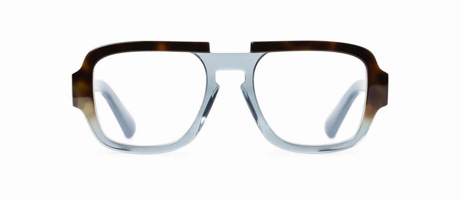 DRAX-hava-stoneblue-f Veronika Wildgruber Drax Optical Glasses- 181 havana/stone blue - Image 1