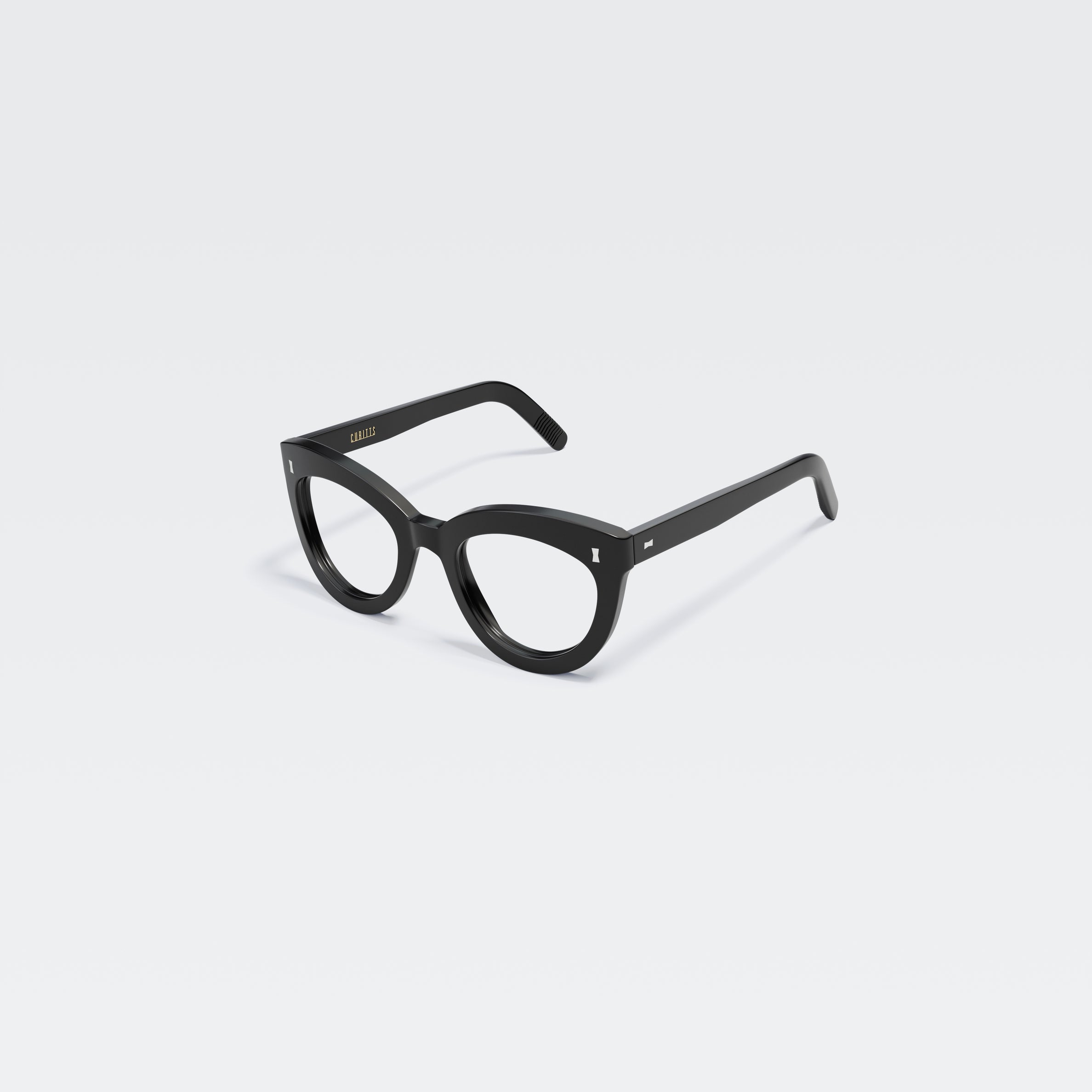Matilda_Black_Angle_OPT Cubitts Matilda Optical Glasses - in Black - Image 2