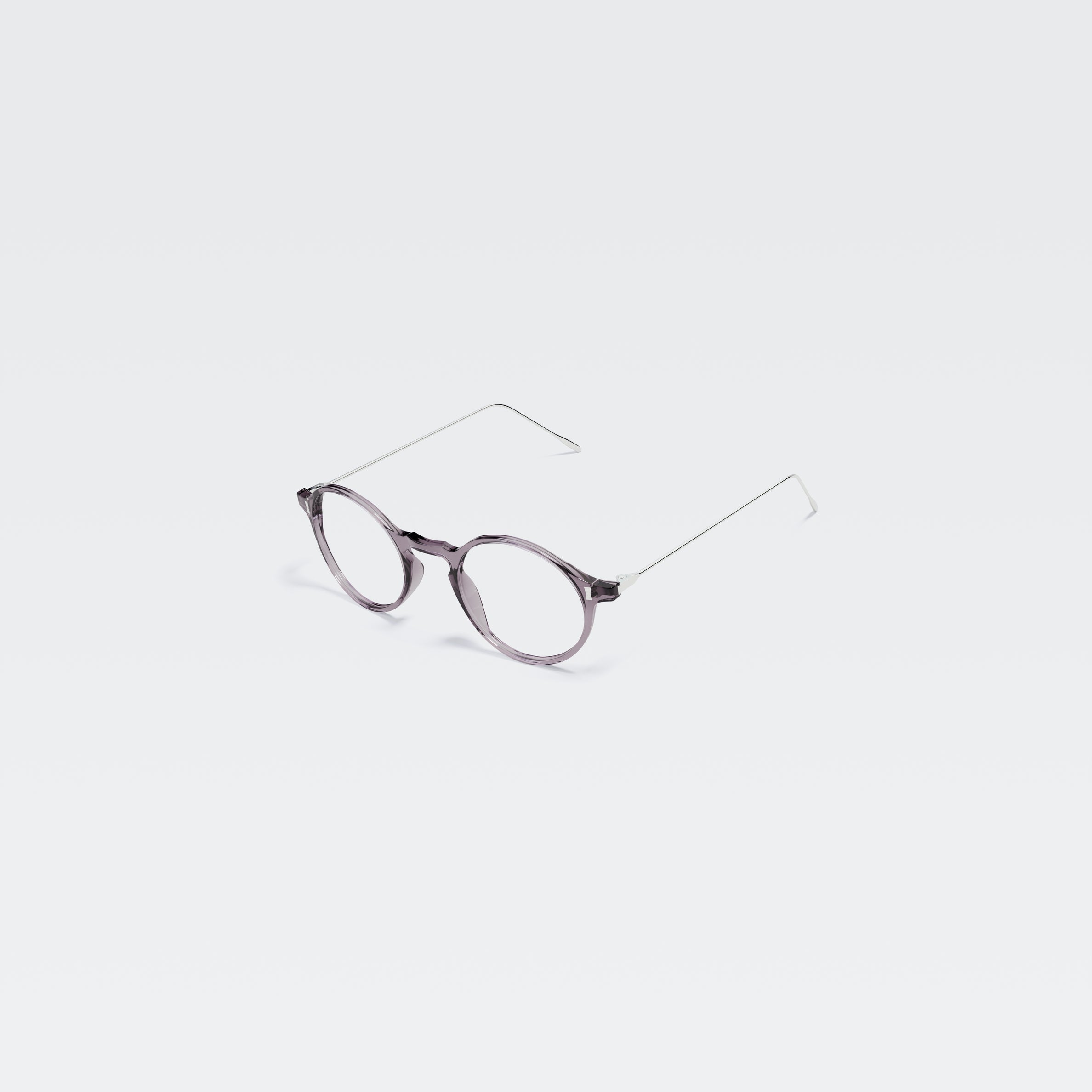Werrington_Smoke_Grey_Angle_OPT Cubitts Werrington Optical Glasses - in Silver - Image 2