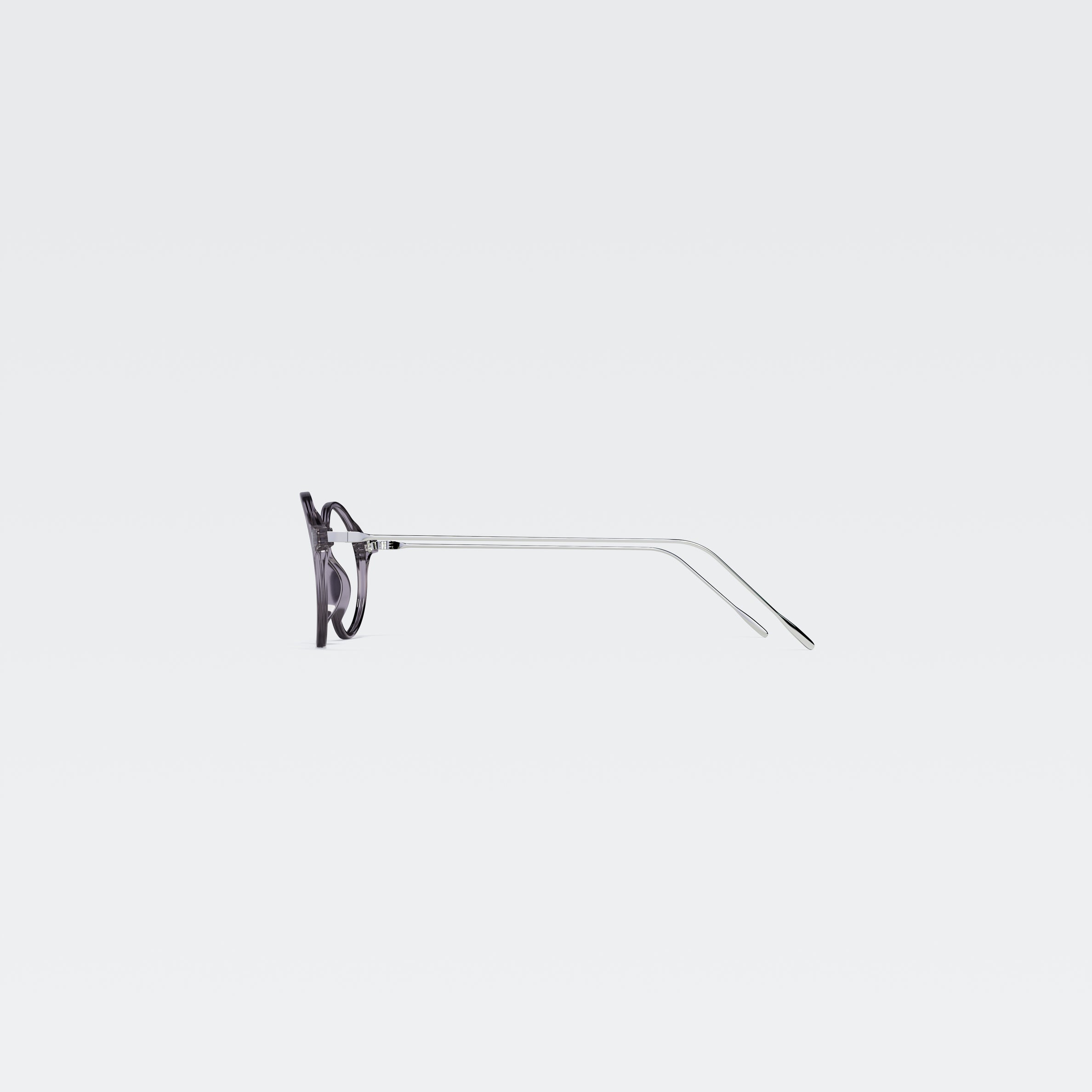 Werrington_Smoke_Grey_Side_OPT Cubitts Werrington Optical Glasses - in Silver - Image 3