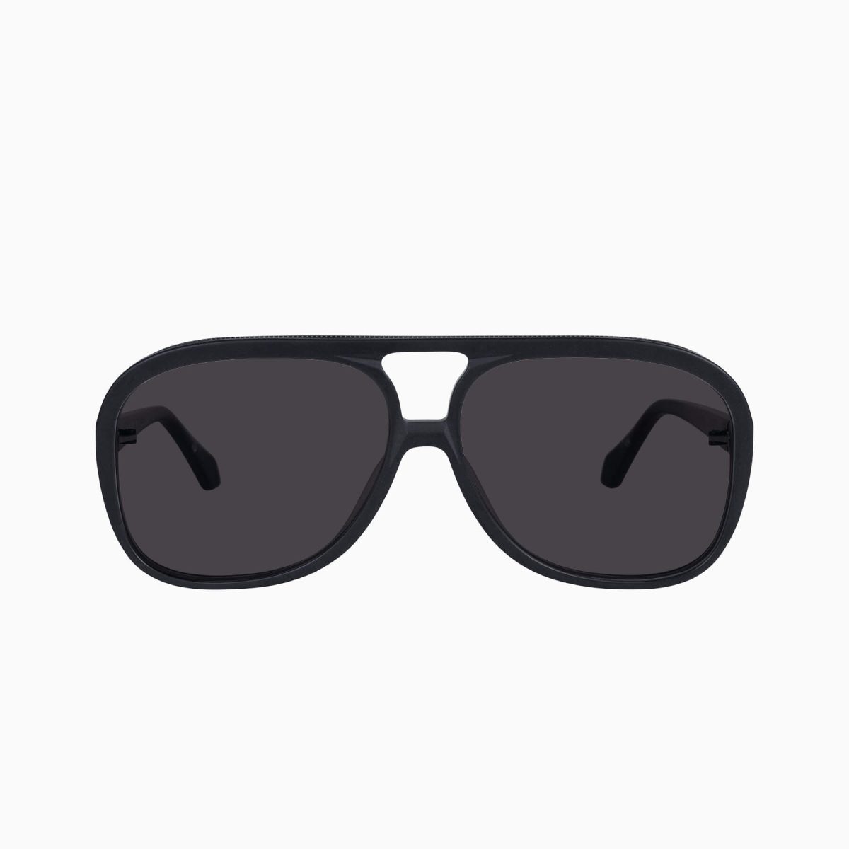 Valley Bang Bang Sunglasses - in Matte Black w. Matte Black Metal / Black Lens - Image 1