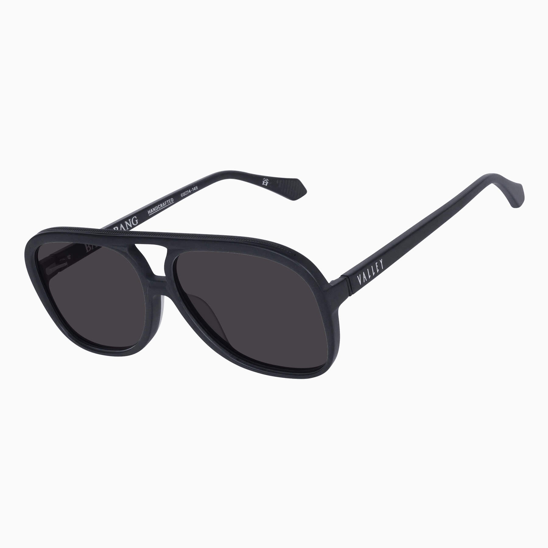 bangbang_matteblack_black_10_2048x Valley Bang Bang Sunglasses - in Matte Black w. Matte Black Metal / Black Lens - Image 2