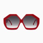Valley Colosseum Sunglasses - in Red w. Gold Metal / Black Gradient Lens
