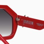 Valley Colosseum Sunglasses - in Red w. Gold Metal / Black Gradient Lens - Image 4