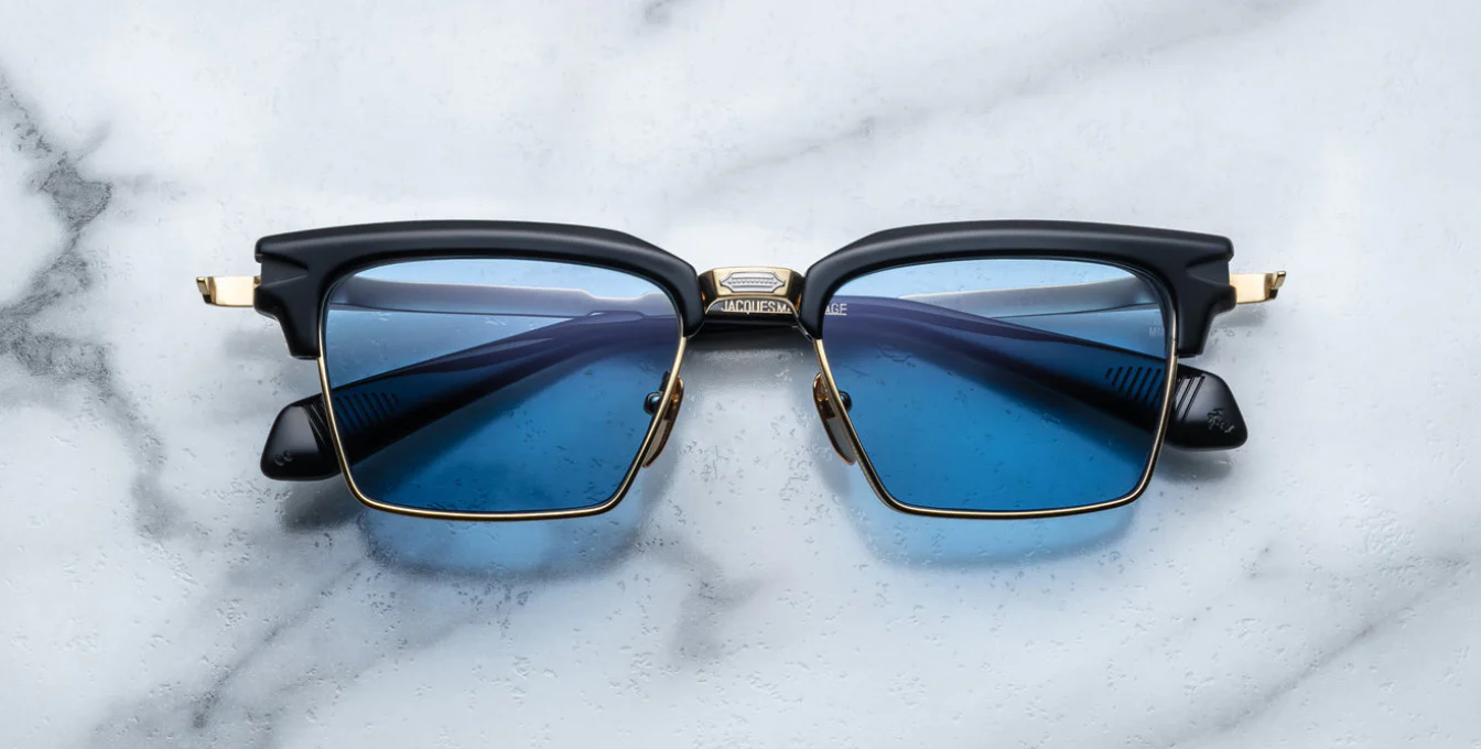 front_jmm_alin_black Jacques Marie Mage Alin Sunglasses - in Black - Image 1