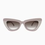 Valley Lafayette Sunglasses - in Light Tan Biege Splice w. Rose Gold Metal / Brown Gradient Lens