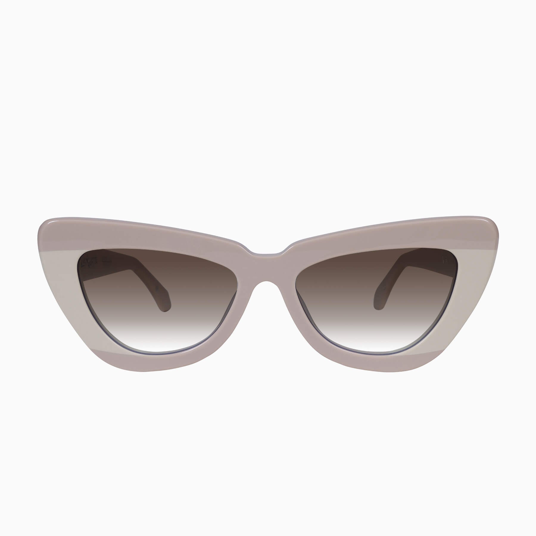lafayette_lighttanbeigesplice_browngradient_01_2048x Valley Lafayette Sunglasses - in Light Tan Biege Splice w. Rose Gold Metal / Brown Gradient Lens - Image 1