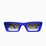 Valley La Hara Sunglasses - in Electric Blue w. Silver Metal / Black Gradient Lens