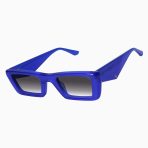 Valley La Hara Sunglasses - in Electric Blue w. Silver Metal / Black Gradient Lens - Image 2
