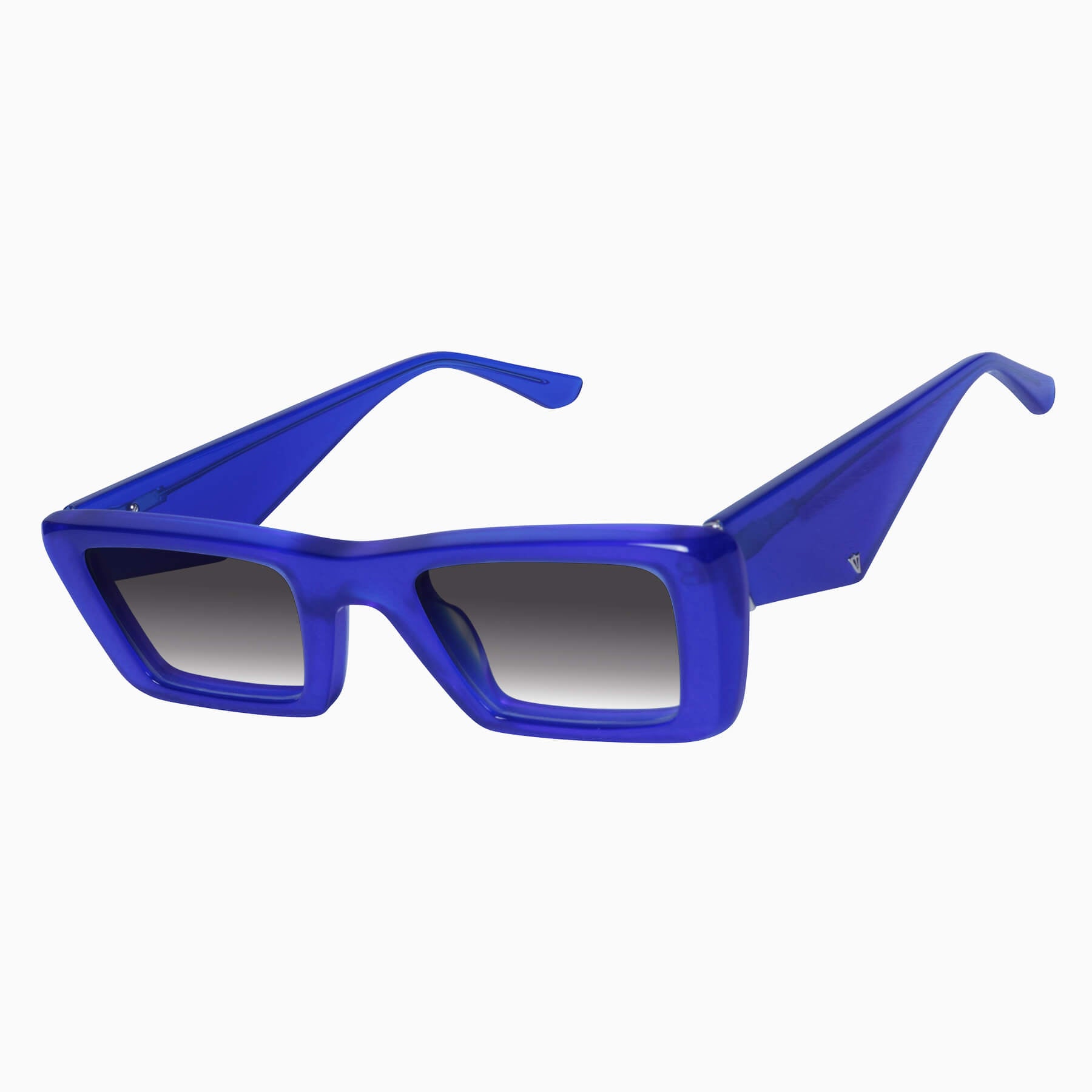 lahara_electricblue_blackgradient_02_2048x Valley La Hara Sunglasses - in Electric Blue w. Silver Metal / Black Gradient Lens - Image 2
