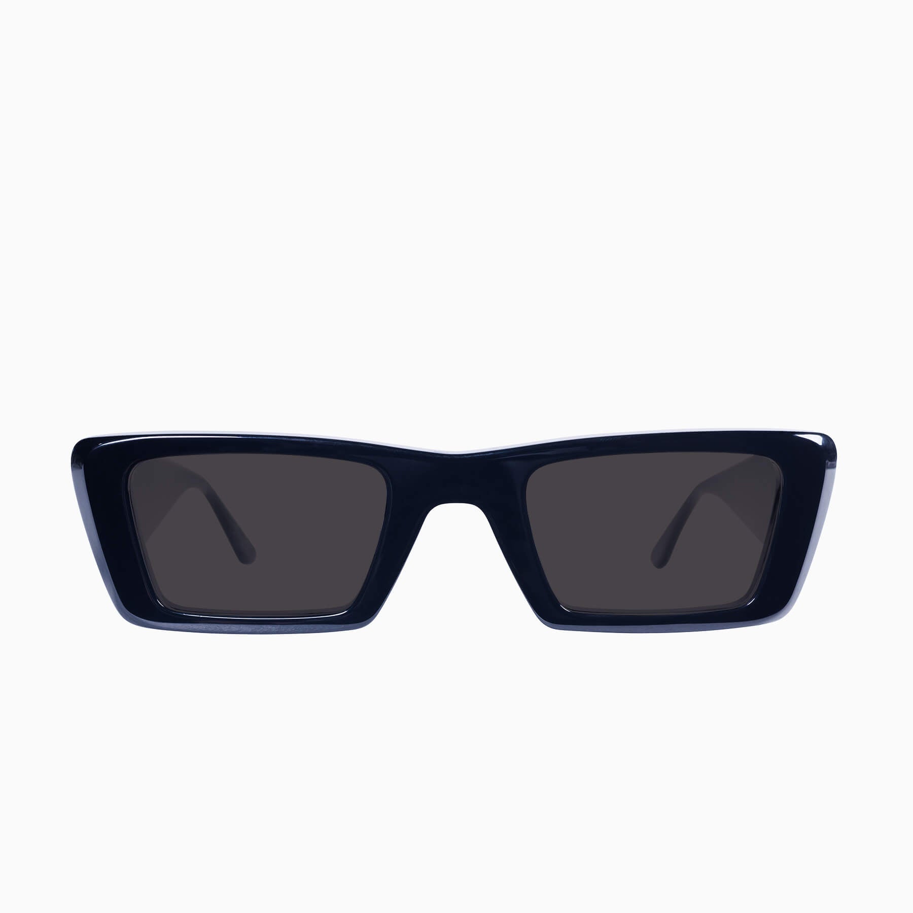 lahara_glossblack_black_01 Valley La Hara Sunglasses - in Gloss Black w. Silver Metal / Black Lens - Image 1