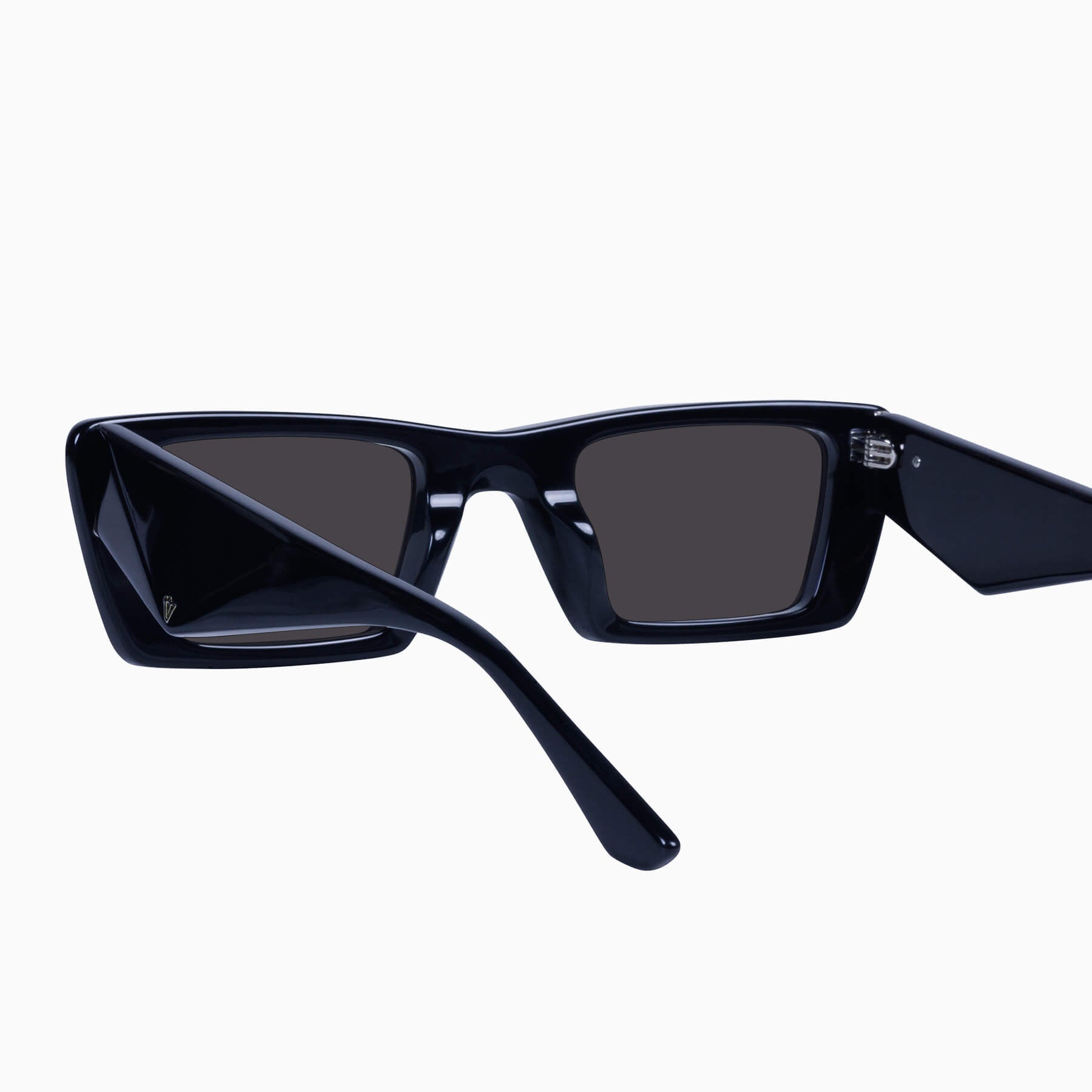 lahara_glossblack_black_05_2048x Valley La Hara Sunglasses - in Gloss Black w. Silver Metal / Black Lens - Image 4