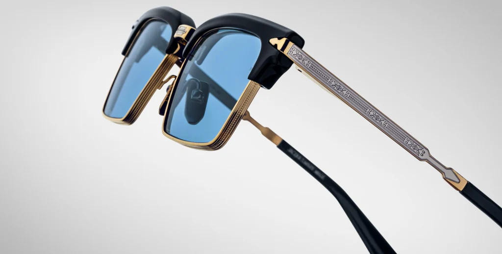 side_detail_jmm_alin_black Jacques Marie Mage Alin Sunglasses - in Black - Image 4