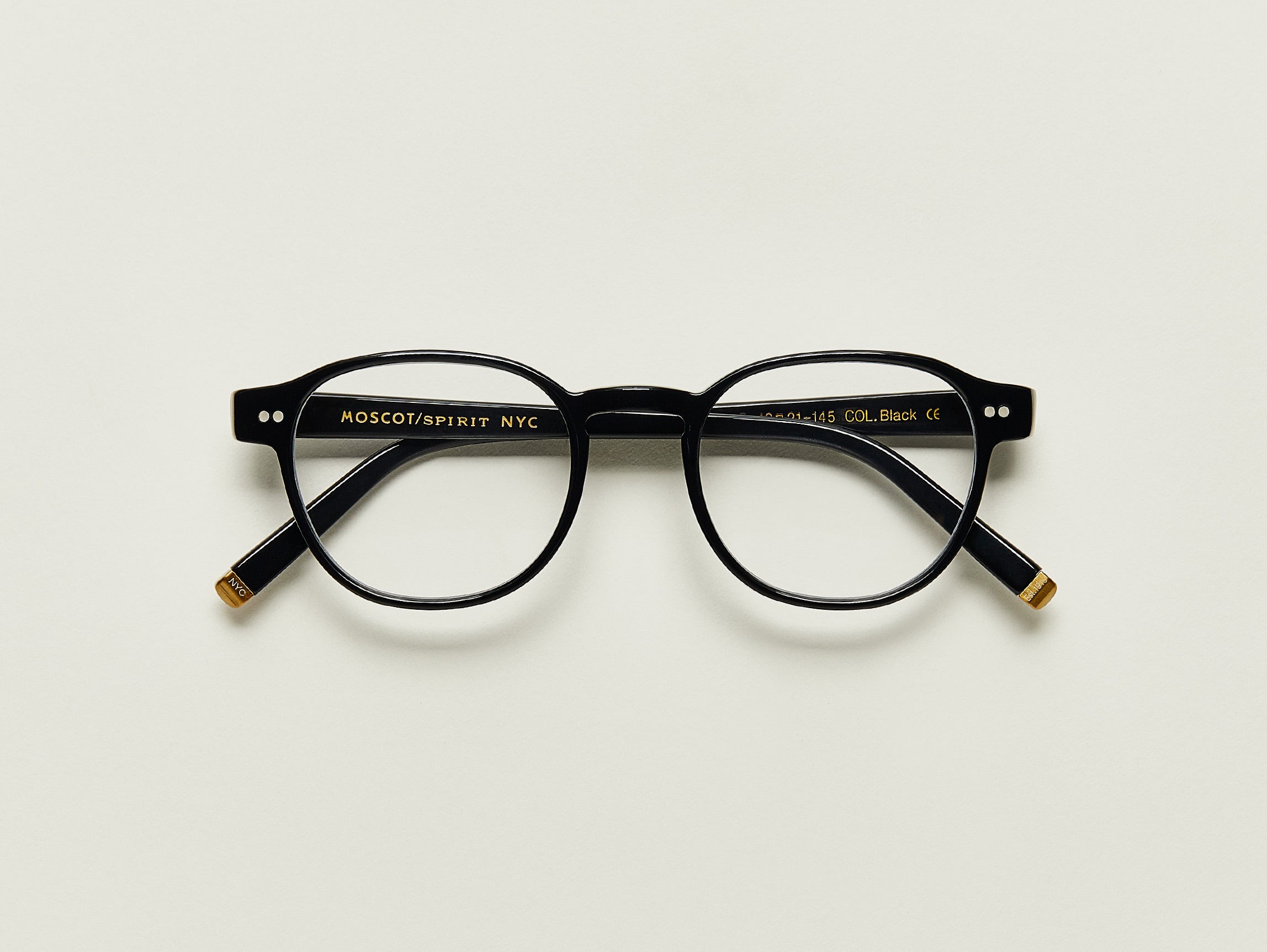 arthur-color-black-pos-2_a50423ce-32ea-4c42-a59a-c4d6a0c68b2f (1) Moscot Arthur Optical Glasses -Black 48 - Image 1