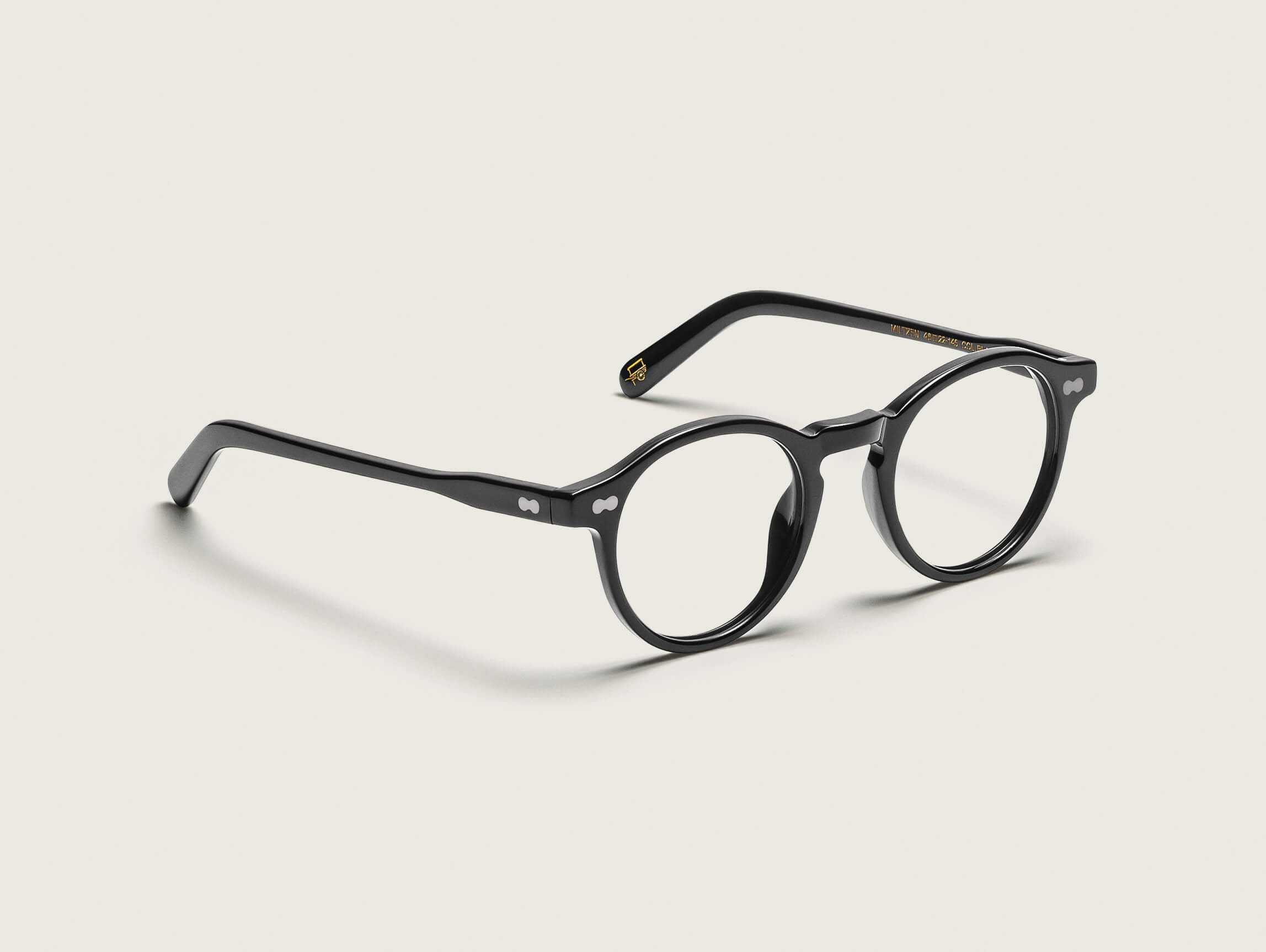 miltzen-color-black-pos-1_33f2fa6d-cc52-4546-9986-6db520767ff5 Moscot Miltzen Optical Glasses - Matte black 46 - Image 2