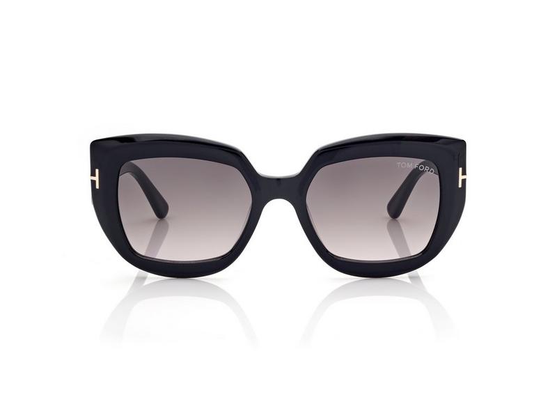 FT1192_01B_53MM_A Tom Ford Saltzman 1192 Sunglasses - 01B - Image 1